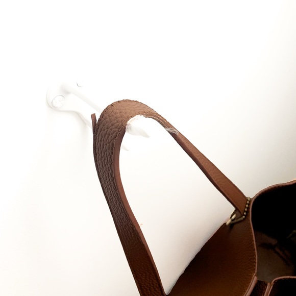 Genuine Leather Caramel Tote - Picture 5 of 5